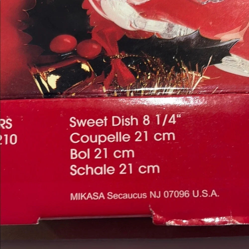Mikasa Clear Crystal Snowman Dish